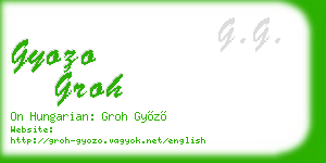 gyozo groh business card