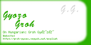 gyozo groh business card